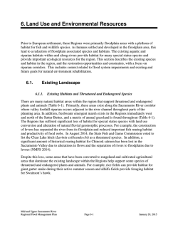 Chapter 6 &ndash; Land Use and Environmental