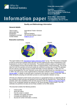Quality and Methodology Information for International Trade in