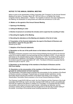 Invitation to attend