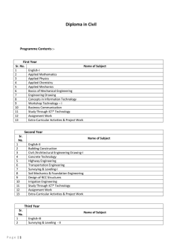 (Diploma Engineering) Civil