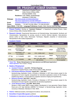 DR. PRASHANT KUMAR SHARMA