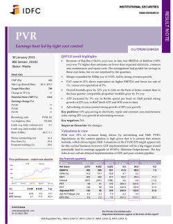 RESULT NOTE - Business Standard
