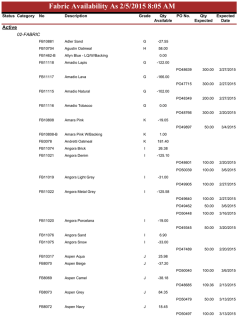 Fabric Availability Report download now