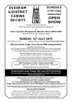 Schedule - Fosse Data