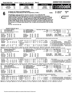 free past performances - NY. Horse Racing Picks