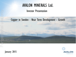 AVALON MINERALS Ltd.