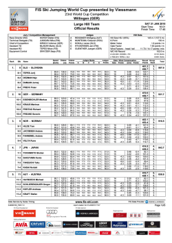 FIS Ski Jumping World Cup presented by