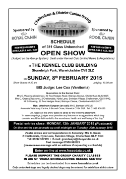 Schedule - Fosse Data