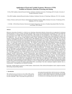 Variable Frequency Microwave (VFM)