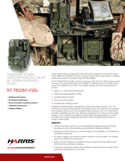 RF-7850M-V50x Wideband Power Amplifier