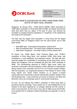 ocbc bank is first to offer a complete insurance plan that provides