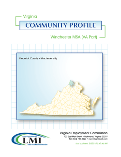 Winchester MSA (VA Part) Virginia