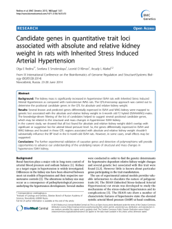 Candidate genes in quantitative trait loci