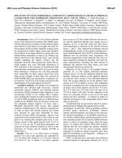discovery of extraterrestrial component carrier phases in archean