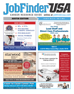 Job Finder &bull; Austin Edition