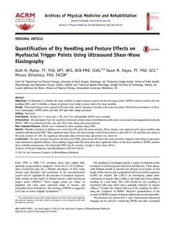 PDF (378 kB) - Archives of Physical Medicine and Rehabilitation