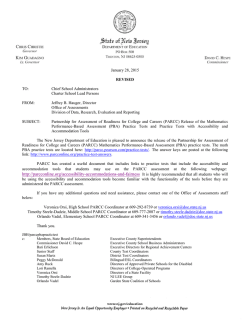 NJDOE Letter 6 - Bernards Township School District