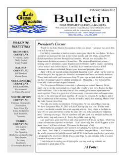 read more - Lake Gaston Association