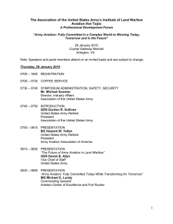 Agenda - Association of the United States Army