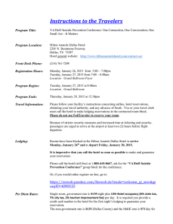 Instructions to the Travelers