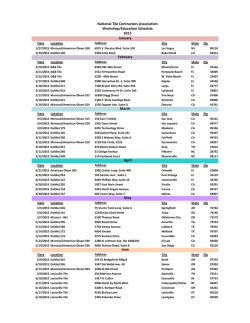 National Tile Contractors Association Workshop/Education