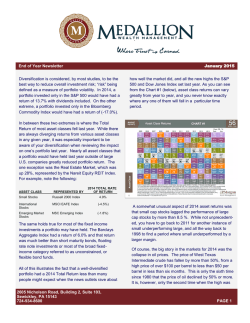 Diversification is considered, by most studies, to