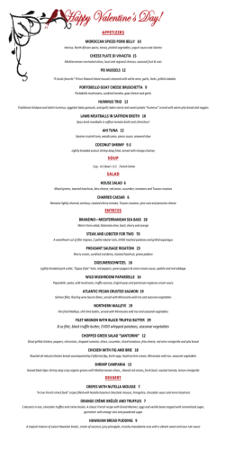Menu - The Midi Restaurant