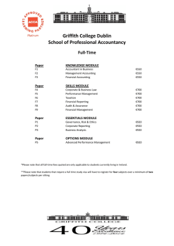 ACCA Fees - Full Time 2