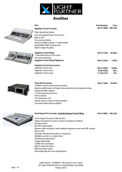 Prisliste - Light Partner