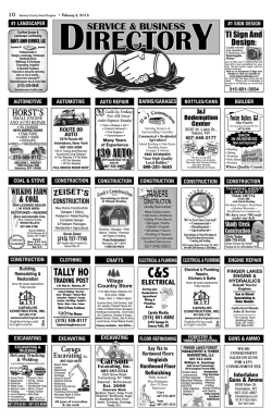 construction - The Seneca County Area Shopper
