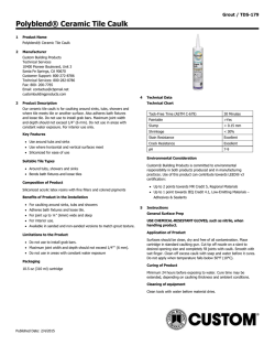 Polyblend&reg; Ceramic Tile Caulk