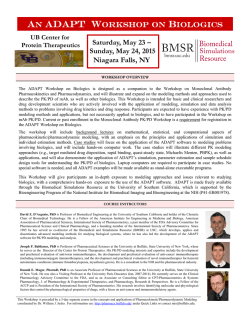 ADAPT Workshop on Biologics