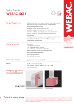 WEBAC&reg; 5611 - Webac Chemie GmbH