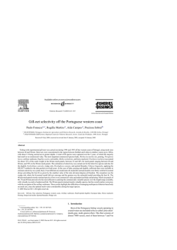 Gill-net selectivity off the Portuguese western coast