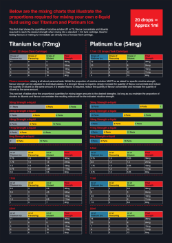 e-liquid fluid mixing guide | e juice