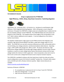 Drop in replacement for PT78ST105 High Efficiency, +