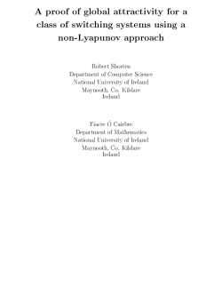 A proof of global attractivity for a class of switching systems