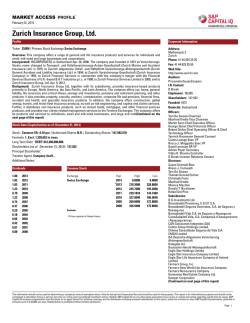 Zurich Insurance Group, Ltd.