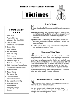 February Tidings (newsletter)
