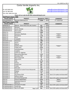 CELL LINERS Thru FEB 13