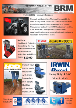 February Newsletter - Brian Robinson Machinery
