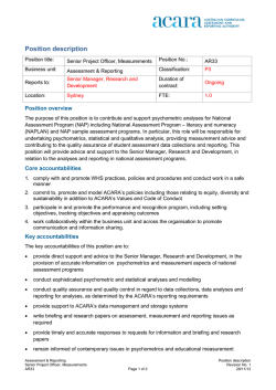 Position description