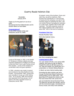 for January - Alberta Holstein Association