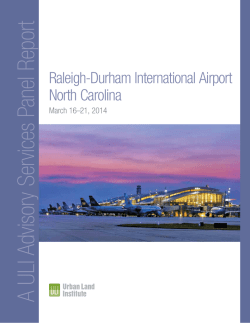 Urban Land Institute Final Report - Raleigh