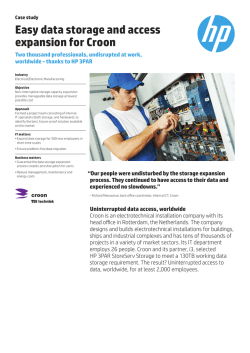 HP EG SMB | IT Case study | Croon | HP