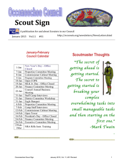 Scout Sign - Occoneechee Council
