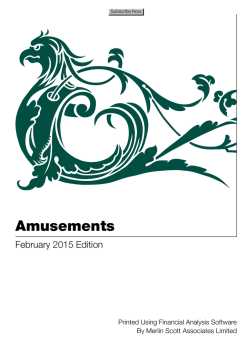 Amusements - Merlin Scott Associates