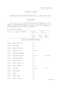 SR.NO.SEM/2014/269 ----------------