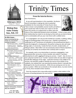 Newsletter - Trinity Episcopal Church