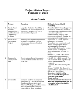 Project Status Report